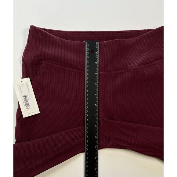 NWT Outdoor Voices SuperForm Rib Flare Pant Shiraz MaroonSize Medium Bell Bottom - Picture 7 of 10